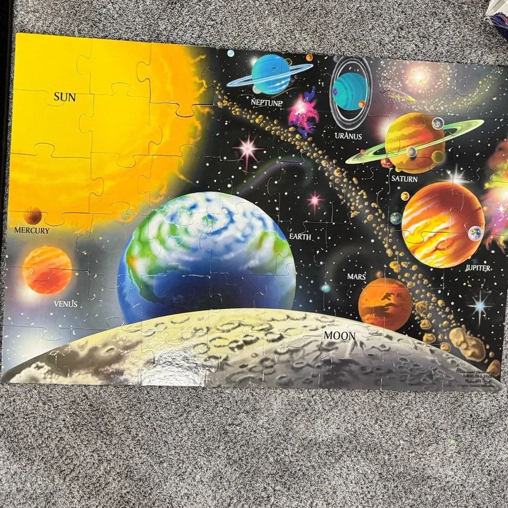 Melissa & Doug Solar System Puzzle - 48 pieces- no box - Picture 1 of 1